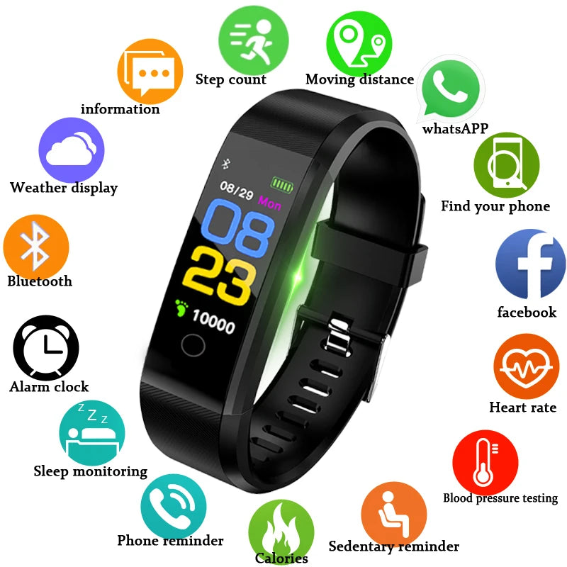 Smart Watch Men's & Women's Heart Rate Monitor Blood Pressure Fitness Tracker PULSEPRO